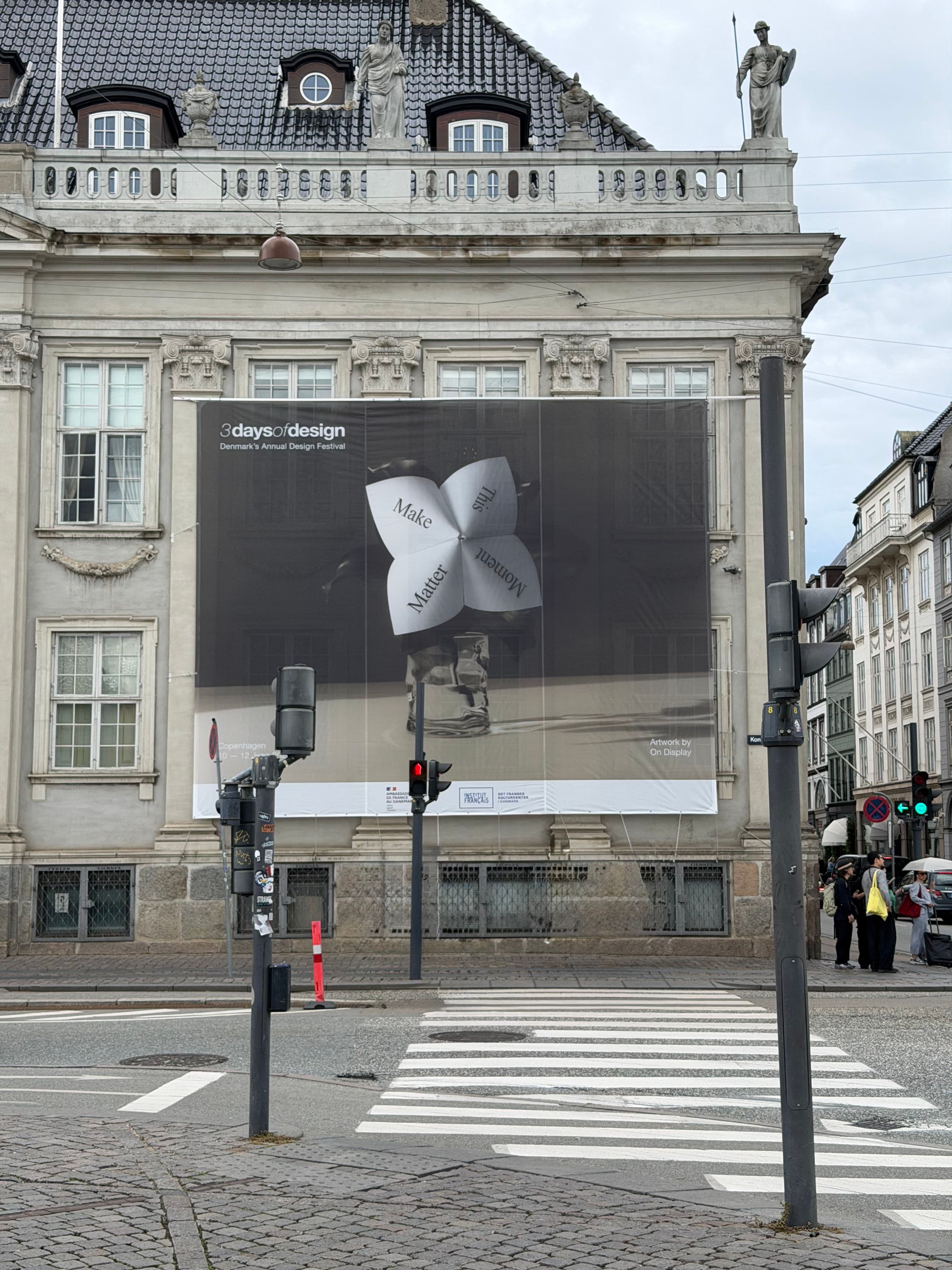3daysofdesign banner in Copenhagen